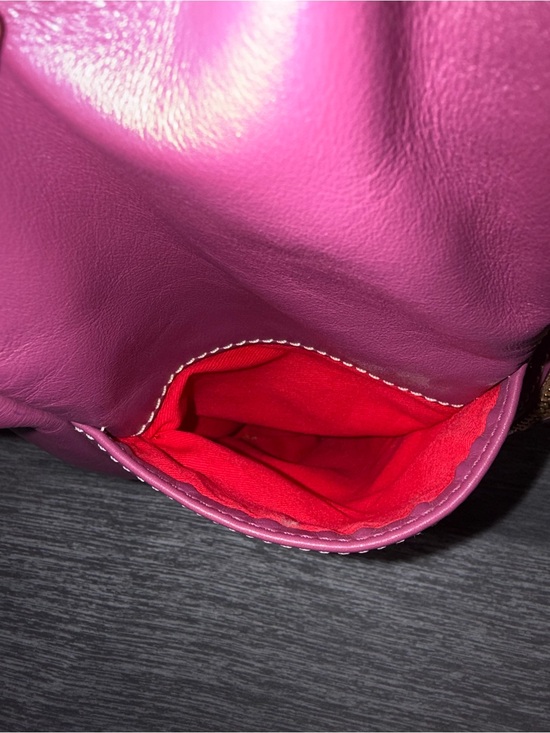 Dooney & Bourke Magenta Wexford Large Backpack with Brown Trim main image 7